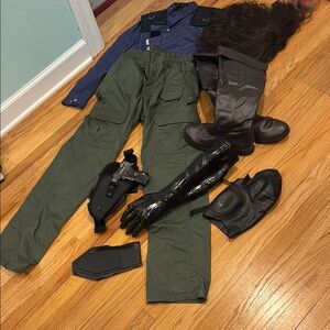 White Wolf Bucky Barnes Green Tactical Pants Vest Accessories